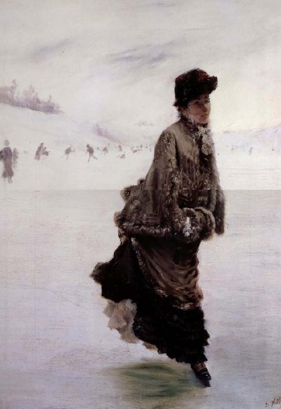 Giuseppe de nittis La Patineuse